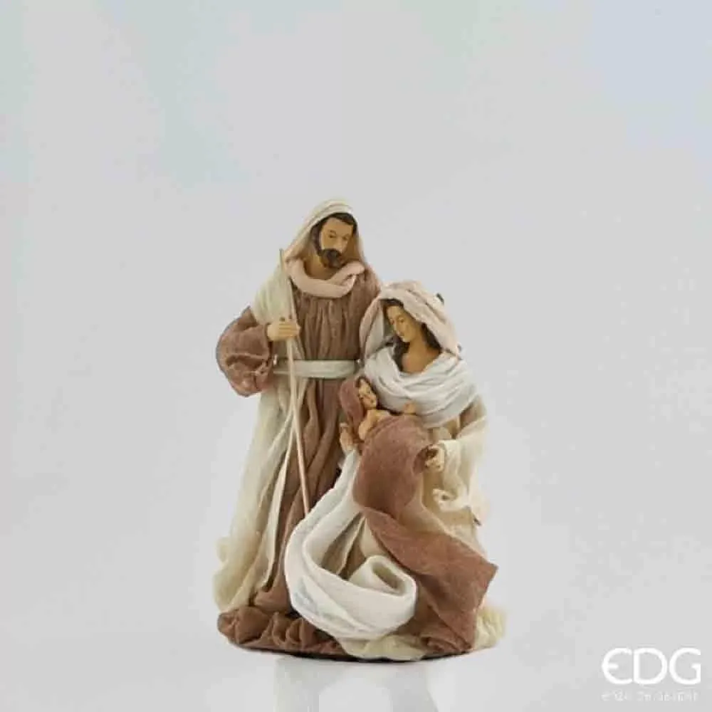 EDG Enzo De Gasperi Nativity Lord Christmas with Base H 28 Cm Halzenut