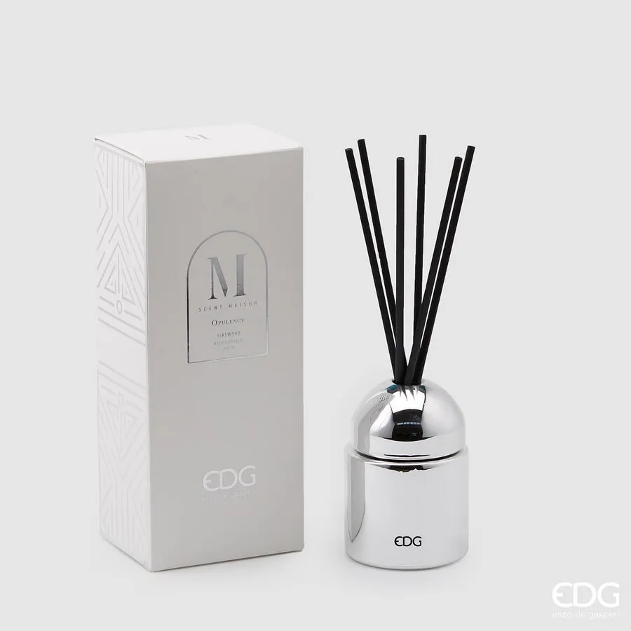 EDG Enzo De Gasperi Dome Opulence Room Fragrance Bottle Silver Mirror