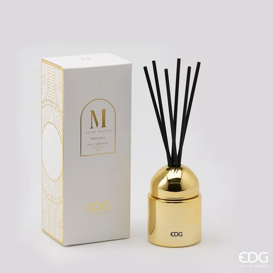 EDG Enzo De Gasperi Opulence Room Fragrance Dome Bottle Gold Mirror 20