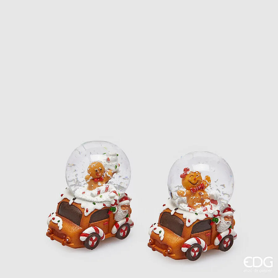 EDG Enzo De Gasperi Water Sphere Christmas Biscuit Marzipan H 7 Cm D 4