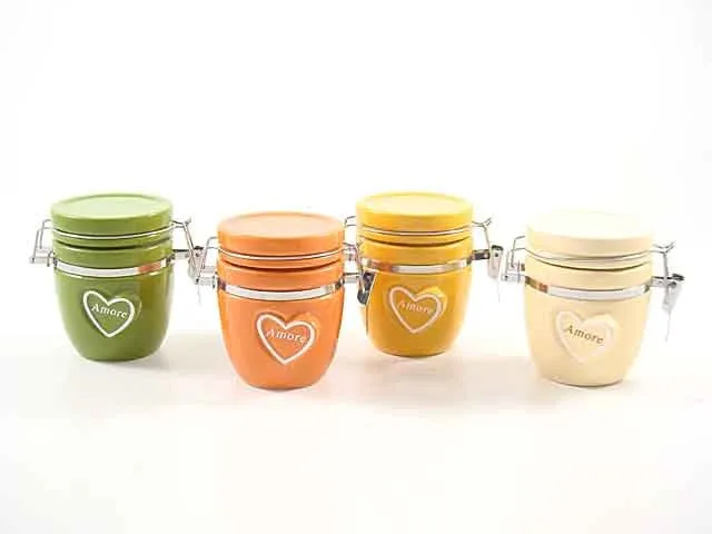 ETM Love Jar H 10 Cm Assorted 4 Pcs