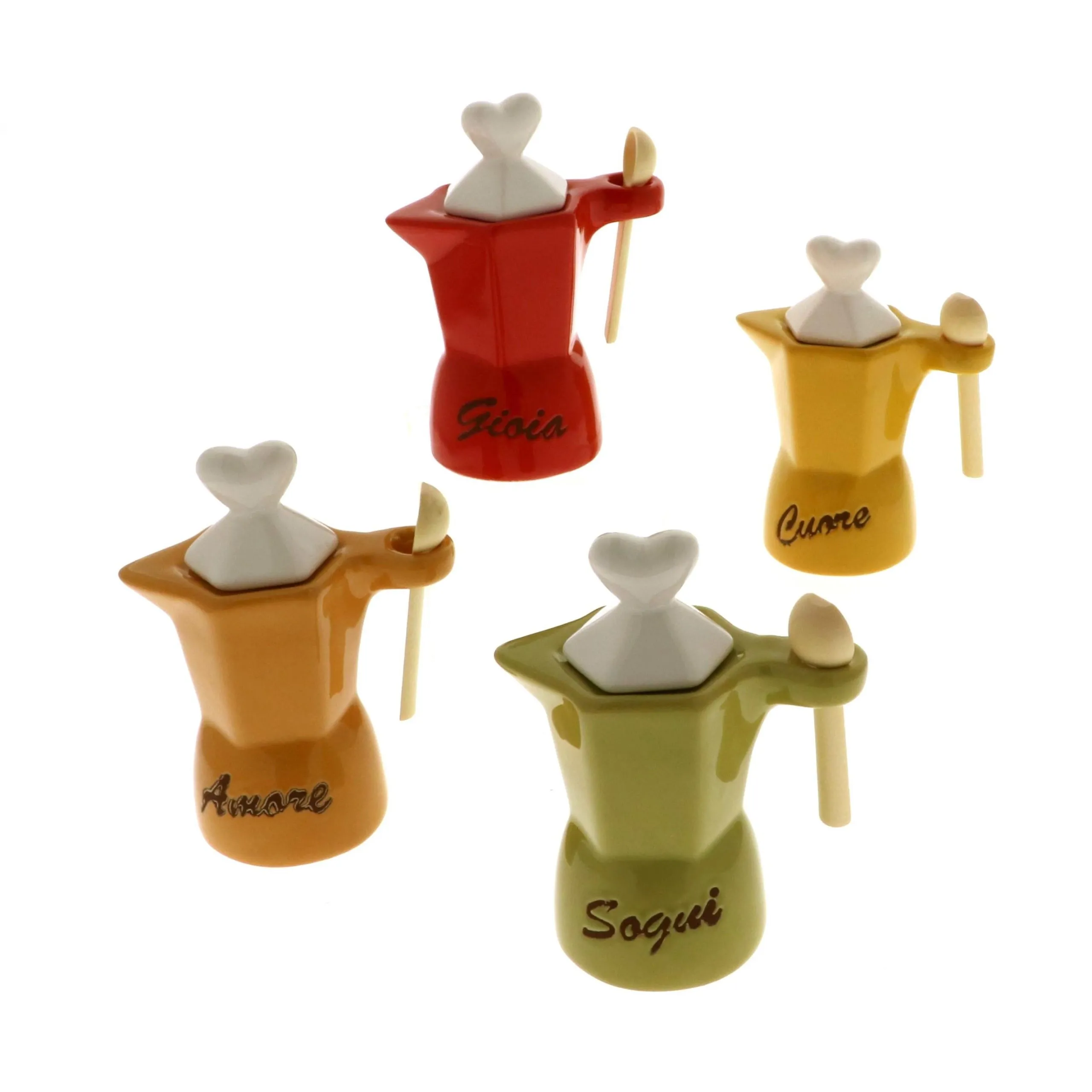 ETM Bomboniera Gioia Moka H 12 Cm Colored 4 Pcs