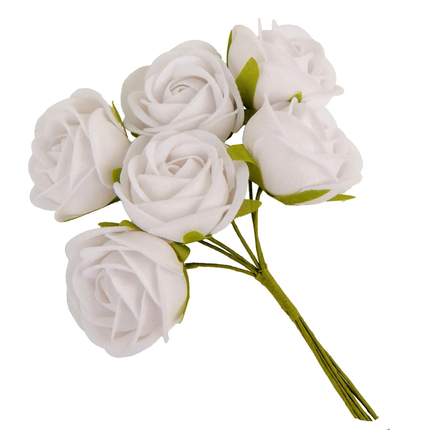 ETM Flower Decoration Favors 4cm White 12 Pcs