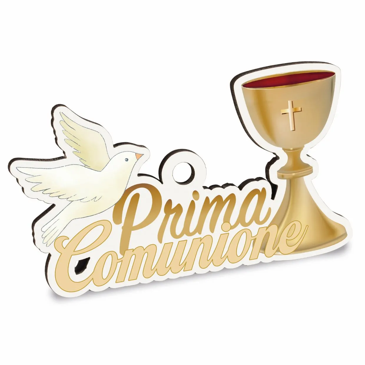 ETM Party First Communion 6.5 cm Gold 12 pcs