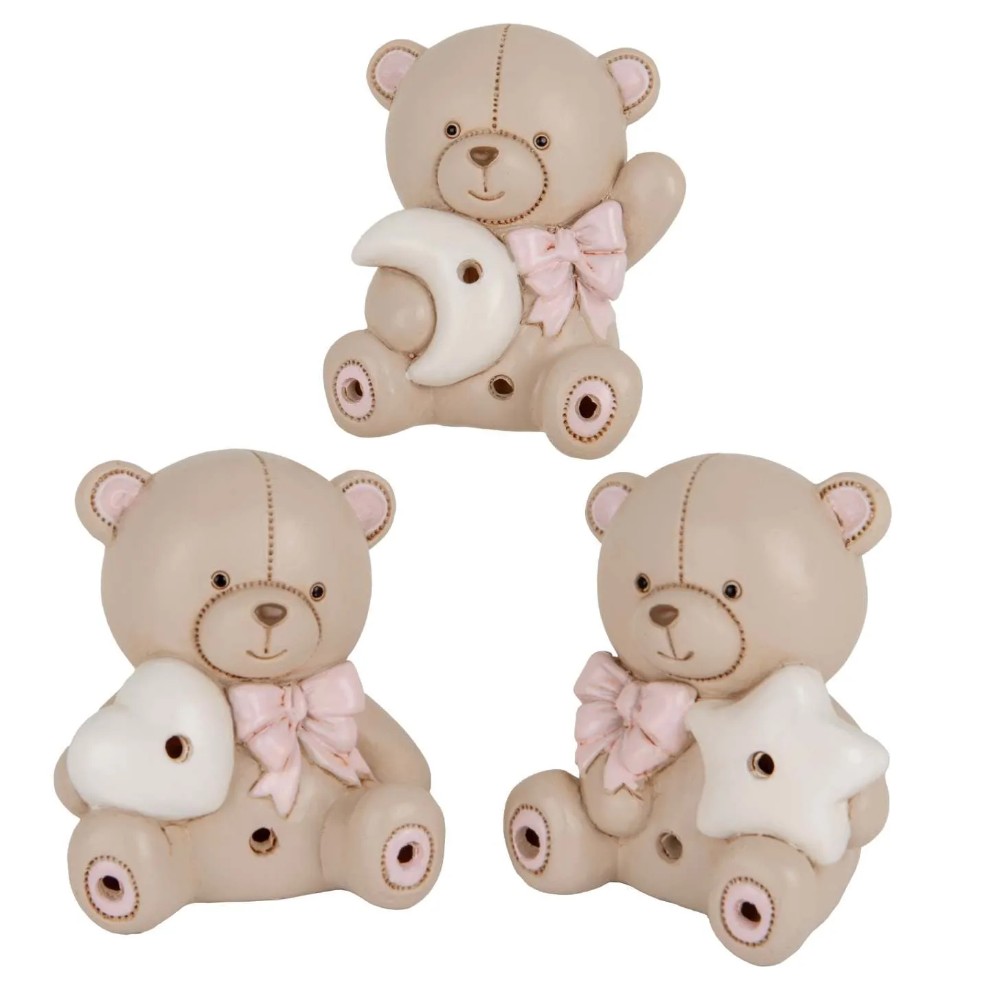 ETM Teo Orso Led Bomboniera H 8 Cm Assorted Pink 1 Pc