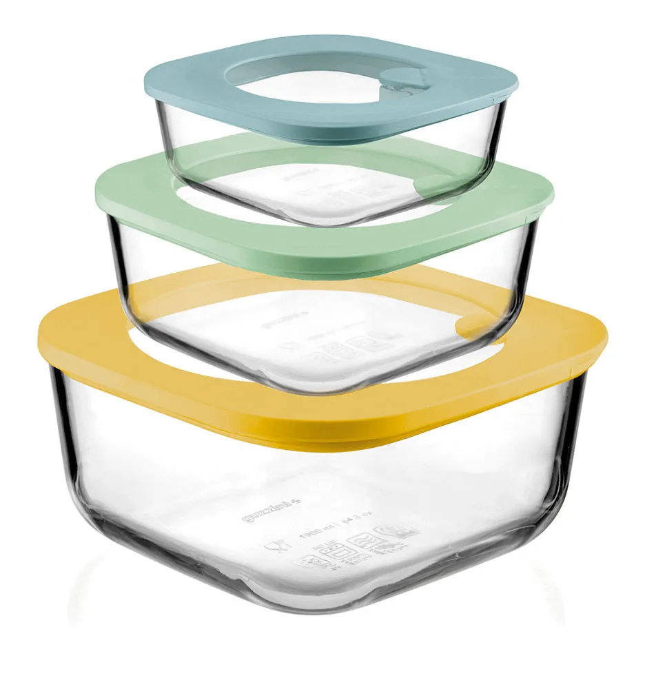 GUZZINI Set of 3 Airtight Containers with Lid