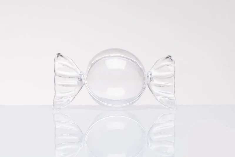 The Arollaio Candy Confetti Holder Plexiglass 6.5 x 6.5 x 11.5 Cm Tran