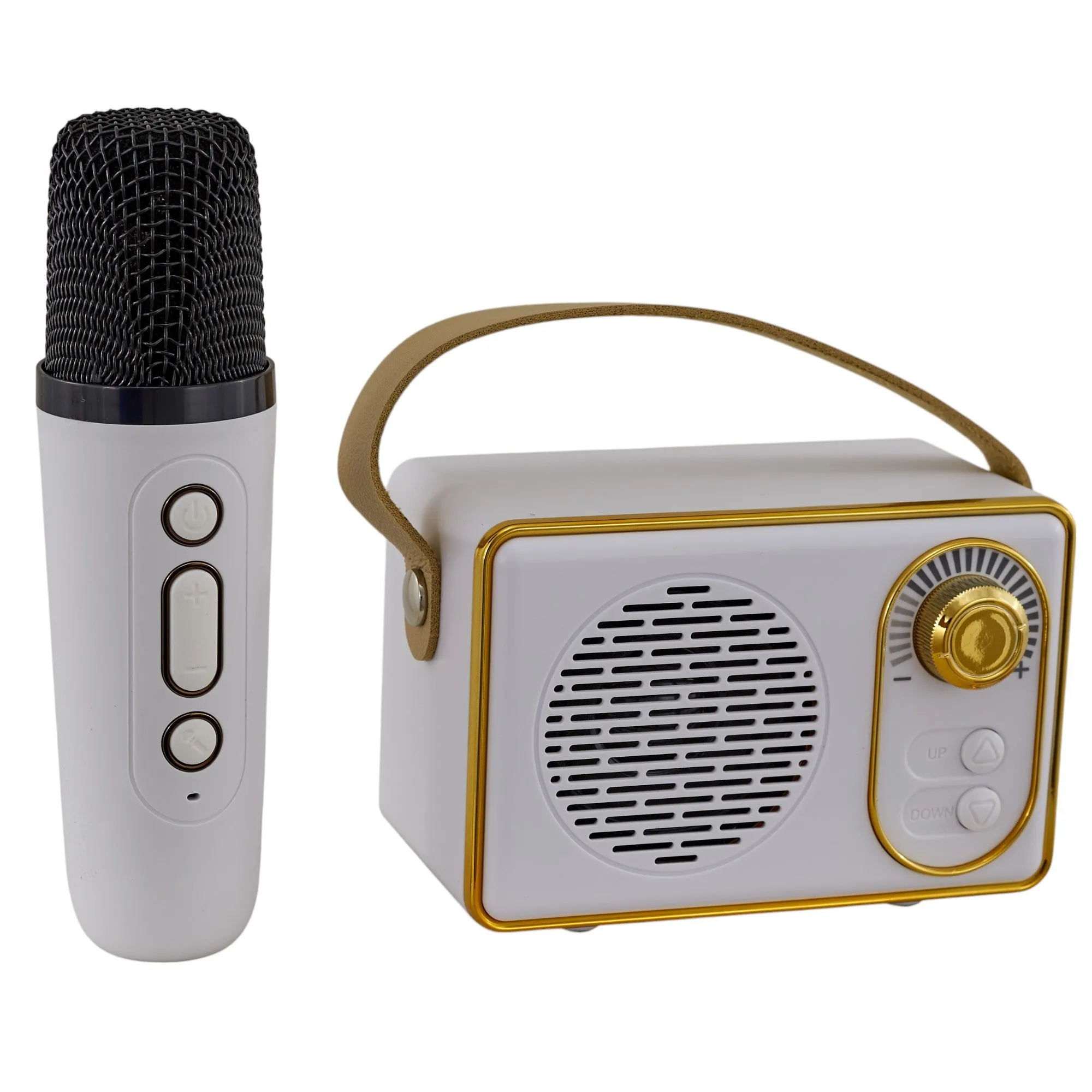 The Arcolaio Karaoke Magic Radio + White Microphone