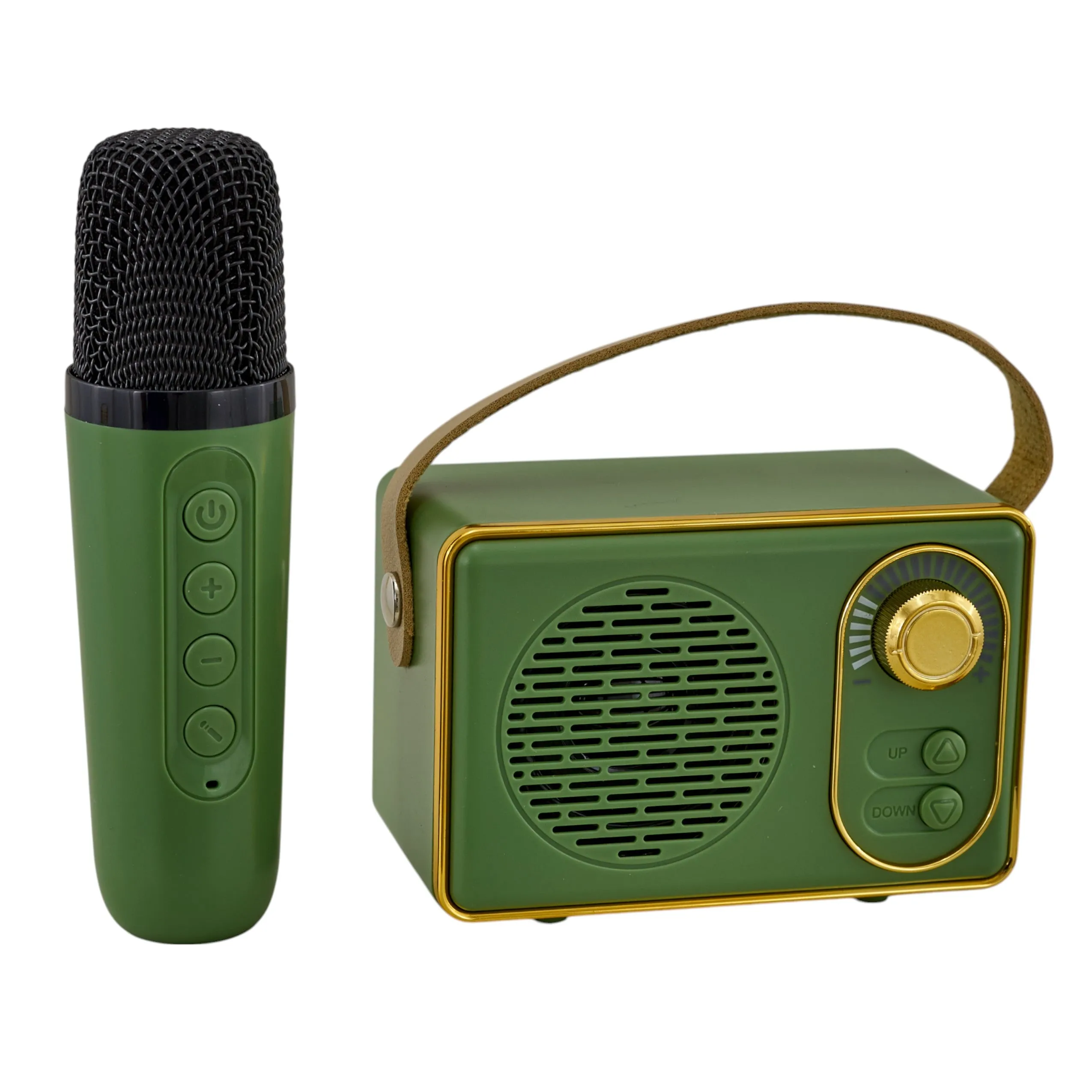 The Arcolaio Karaoke Magic Radio + Green Microphone