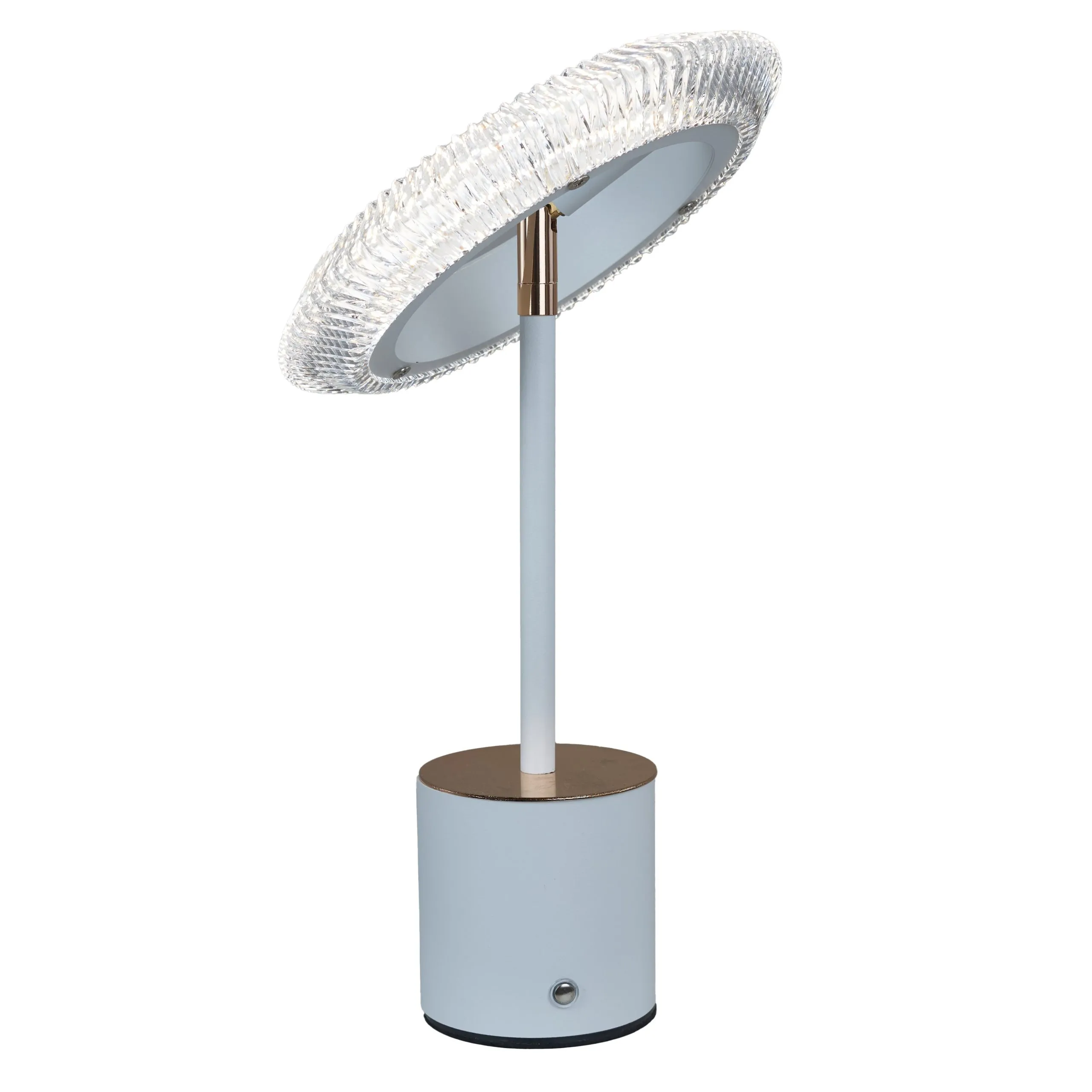 L'Arcolaio Kristal LED Lamp Circle D 14 cm H 39 cm White