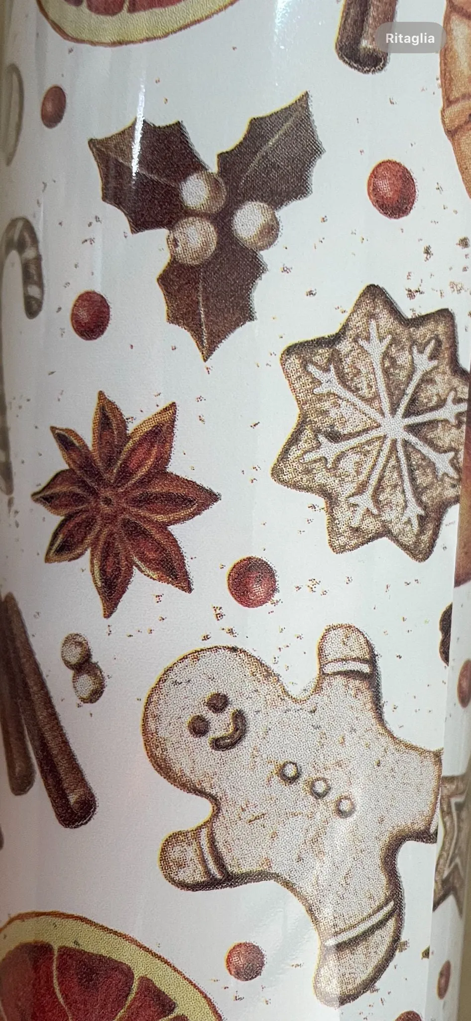 The Spinning Wheel Roll Reel Ginger Paper Christmas H 1 Mt L 20 Mt Cin