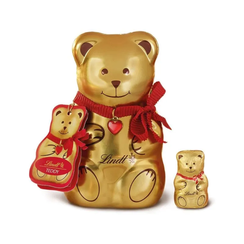 Lindt Christmas Teddy Bear Milk Chocolate Tin 70 Gr