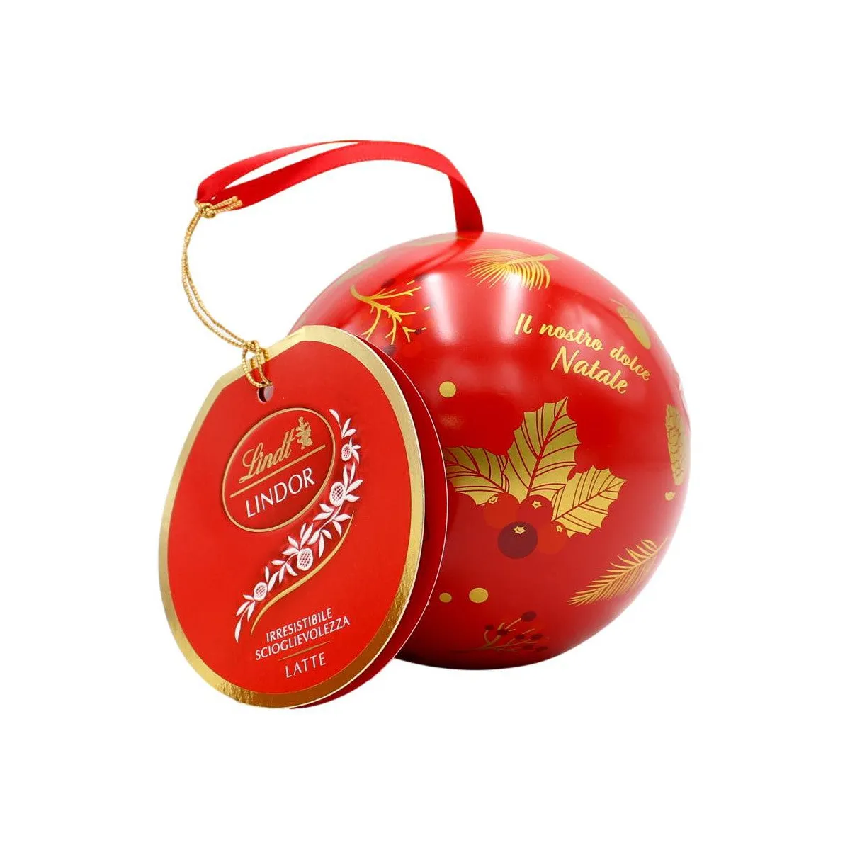 Lindt Lindor Christmas Ball Milk Chocolate 88 Gr