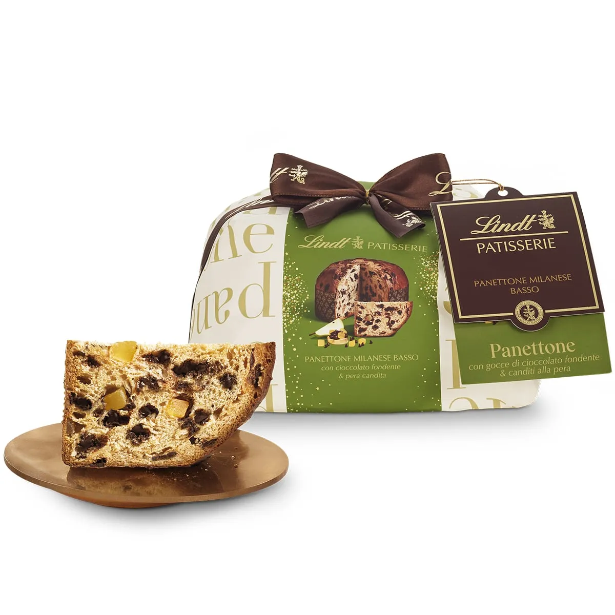 Lindt Panettone Christmas Chocolate and Pears with Chocolate Chips 1 K