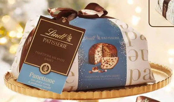 Lindt Panettone Traditional Christmas Chocolate Drops Raisins and Cand