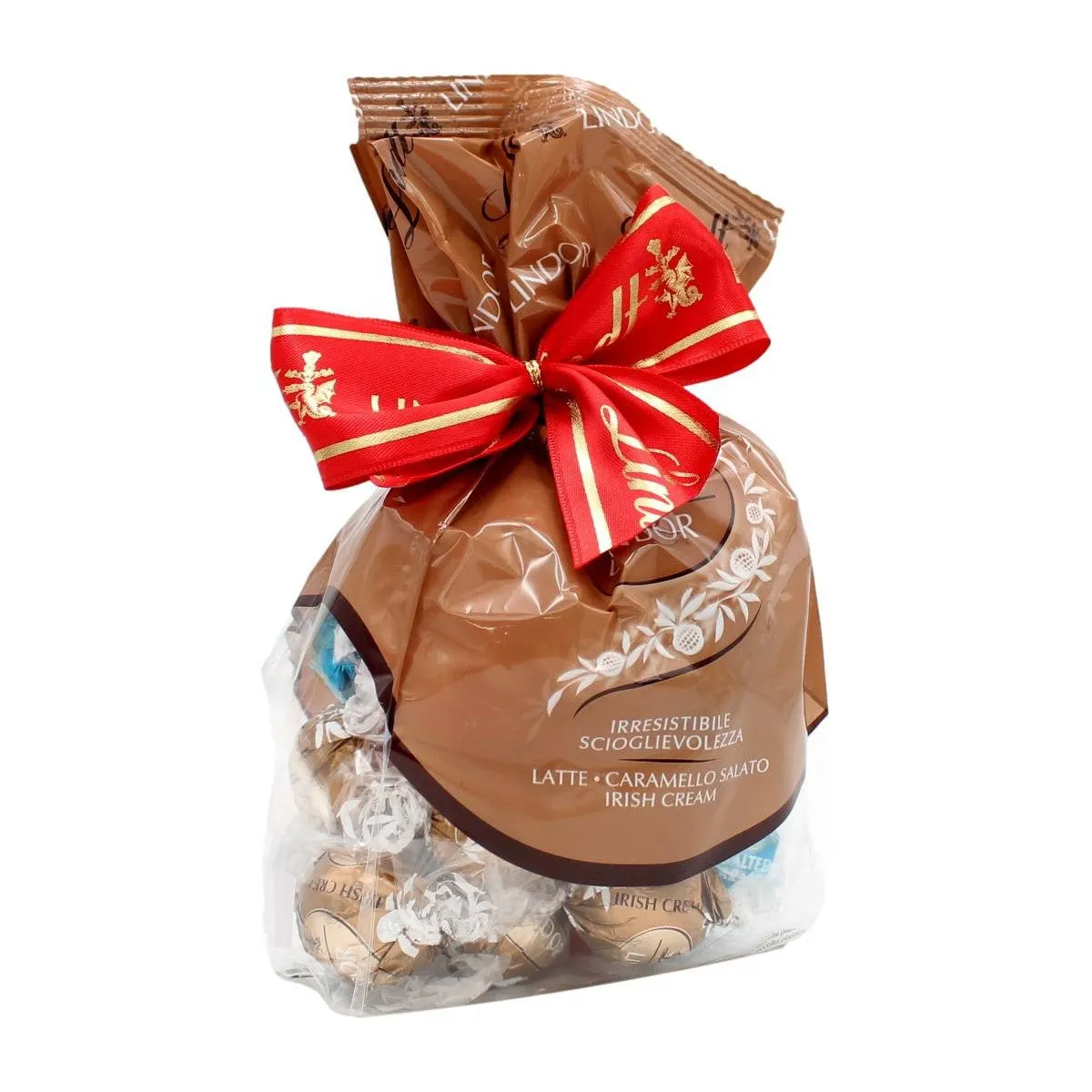 Lindt Lindor Assorted Bag 287 Gr Milk, Salted Caramel Irish Cream