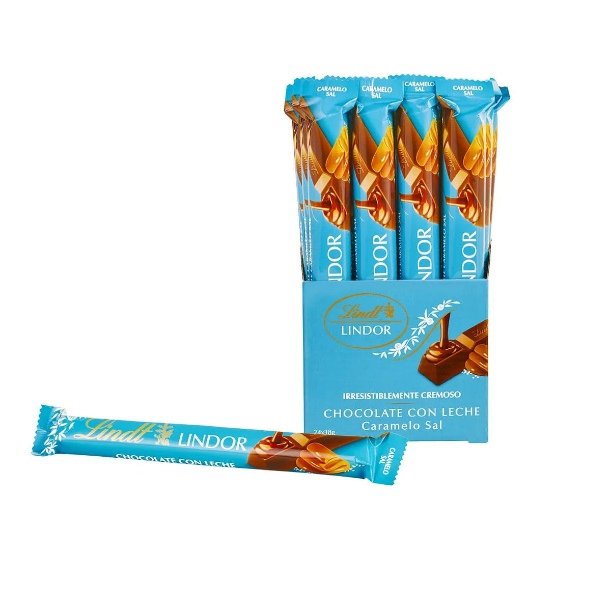 Lindt Snack Lindor Salted Caramel Chocolate 38 Gr Pack of 24