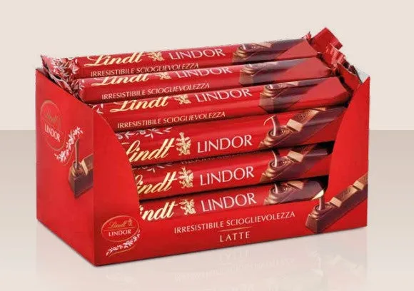 Lindt Snack Lindor Milk Chocolate 38 Gr Pack of 24