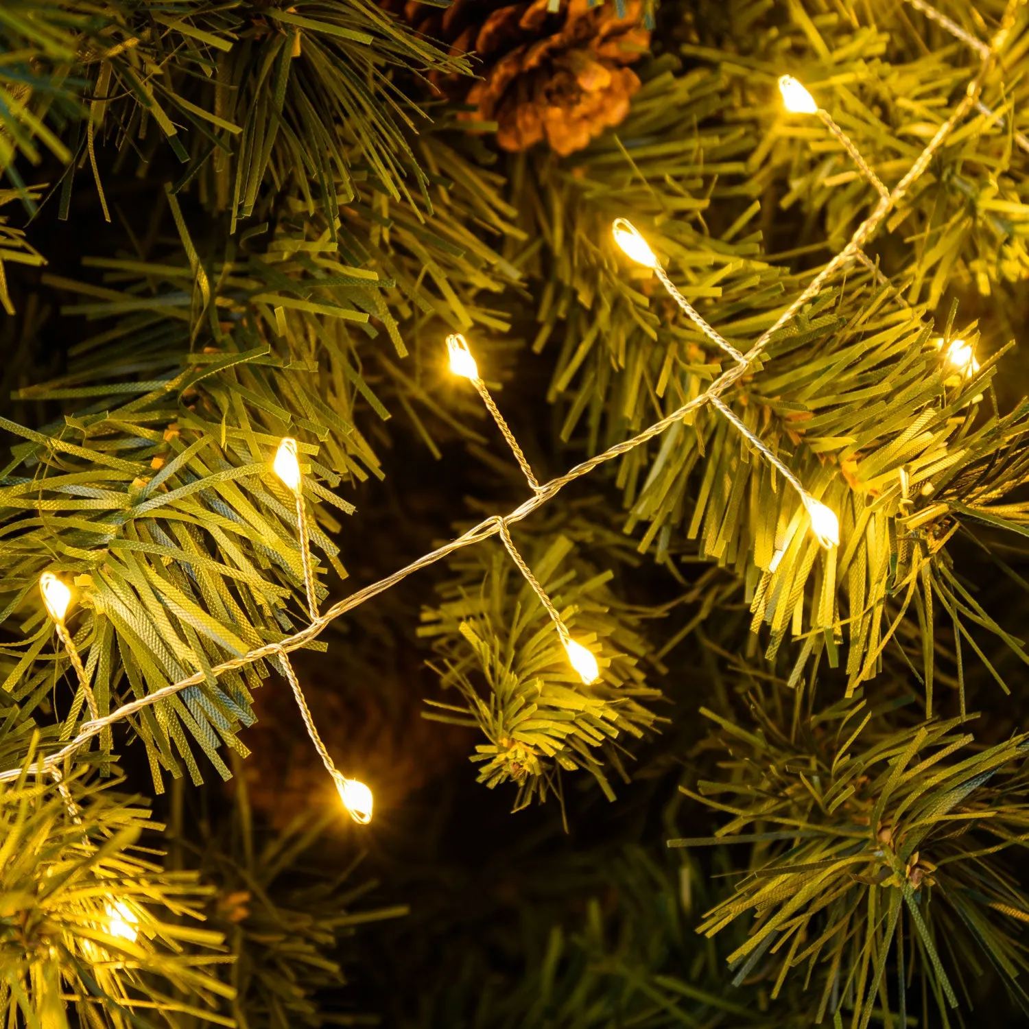 Lots MiniCluster Christmas Chain D 6 Cm 1000 MicroLed 20 Mt + 4 Mt Sil