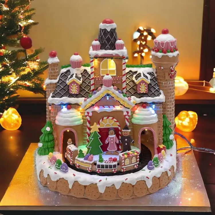 Lotti Christmas Village Candy Village H 28 Cm 24 x 20 Cm Led Music Mov