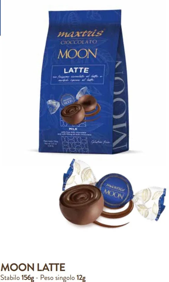 Maxtris Boule Moon Stabilo Milk, Dark, Pistachio, Hazelnut, Almond 156