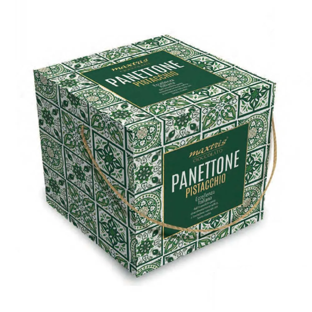 Maxtris Christmas Panettone Filled with Pistachio 1 Kg