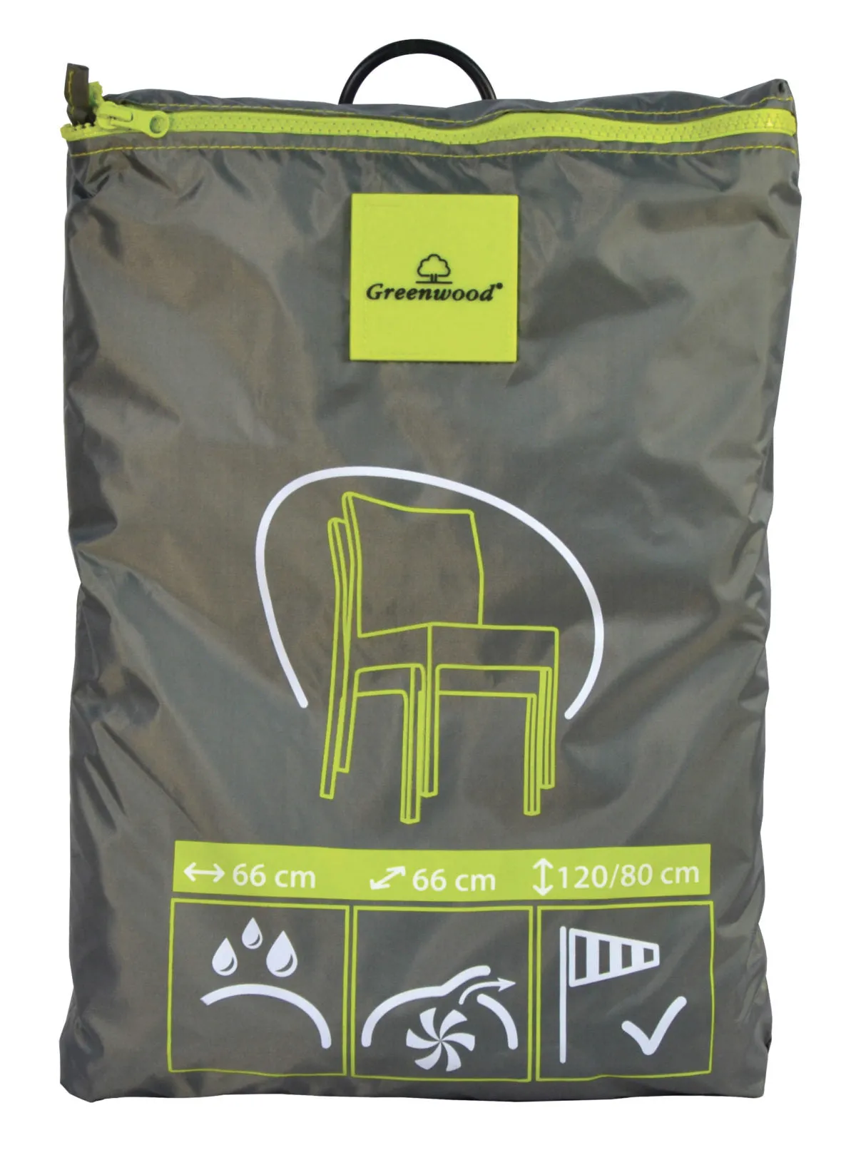 Moia Greenwood Cover for 4 Chairs H 120 cm 66 x 66 cm Waterproof