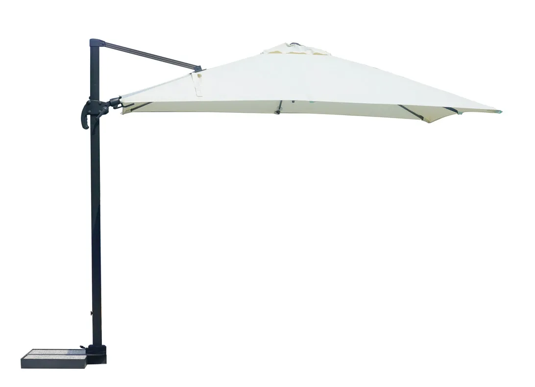 Moia Greenwood California Side Pole Umbrella 3 x 4 Mt Half Base Alumin