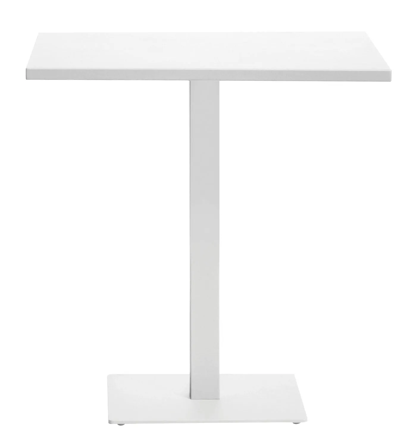 Moia Greenwood Aluminum Top 70 x 70 Cm White