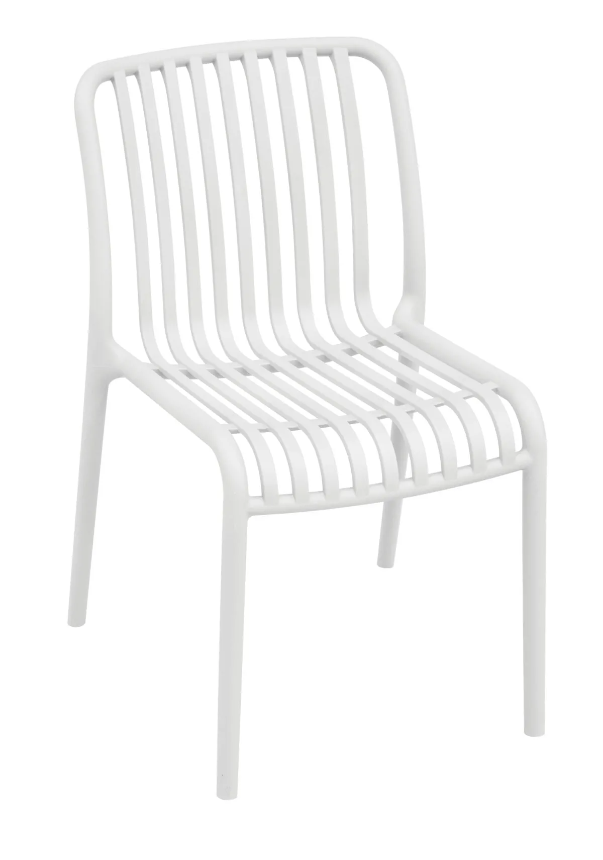 Moia Greenwood Trapani Chair Polypropylene White Stackable