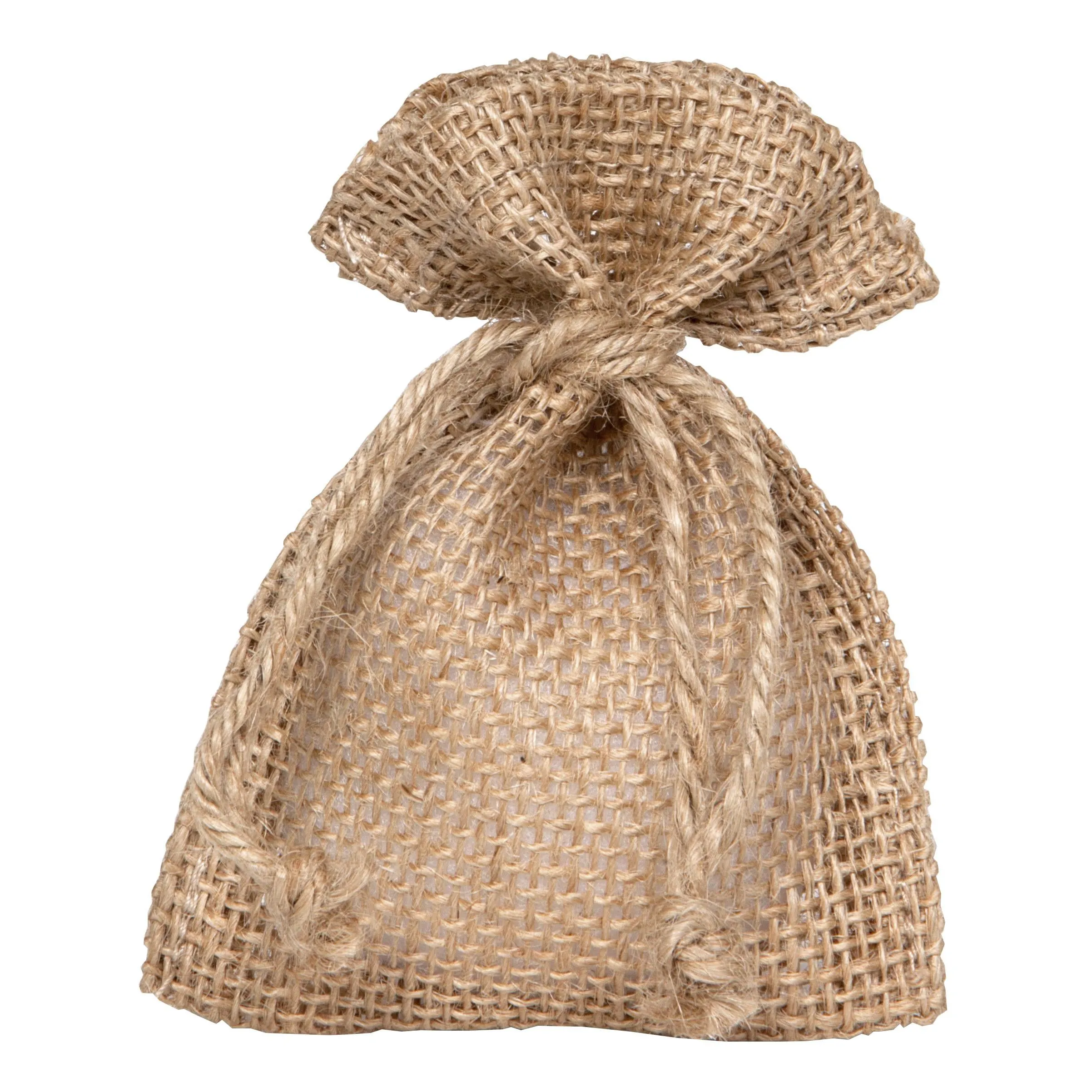 Piovaccari Jute Confetti Bag Ponch H 12 x 9 Cm Natural 10 Pcs