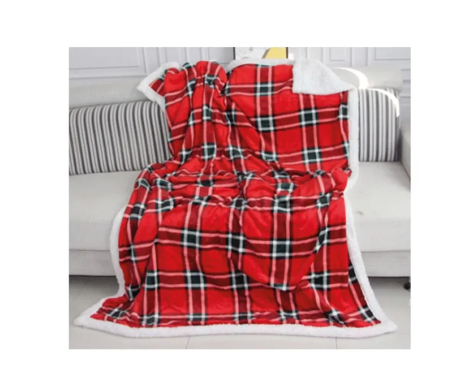 Preziosa Home Plaid Christmas Coral Printed 130 x 160 Cm Ass. Gift Box