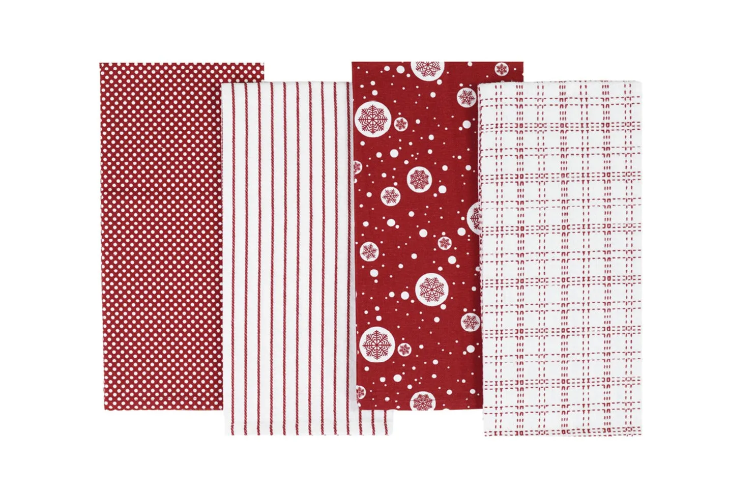 Preziosa Home Set 4 Pcs Sommaruga Christmas Tea Towels Assorted Christ