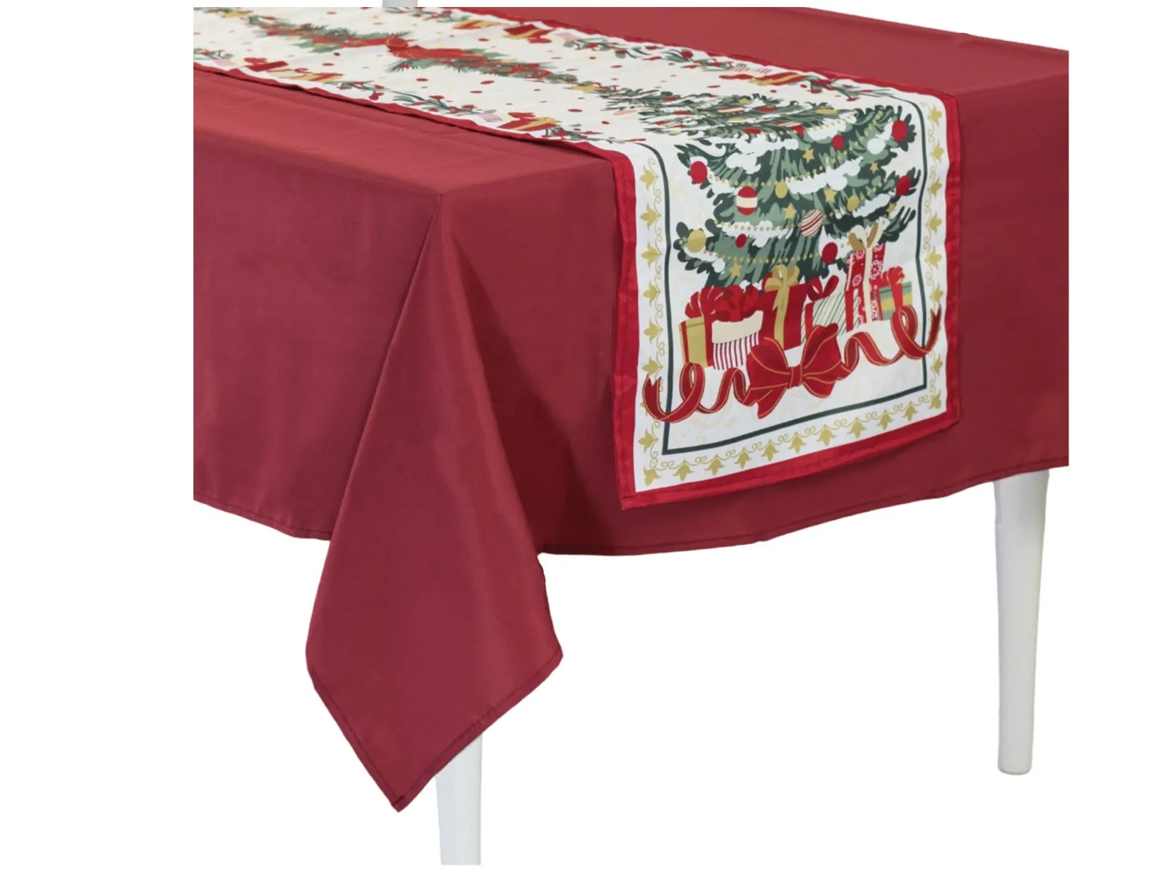 Preziosa Home Tablecloth and Runner Set Christmas 140 x 240 + 40 x 240