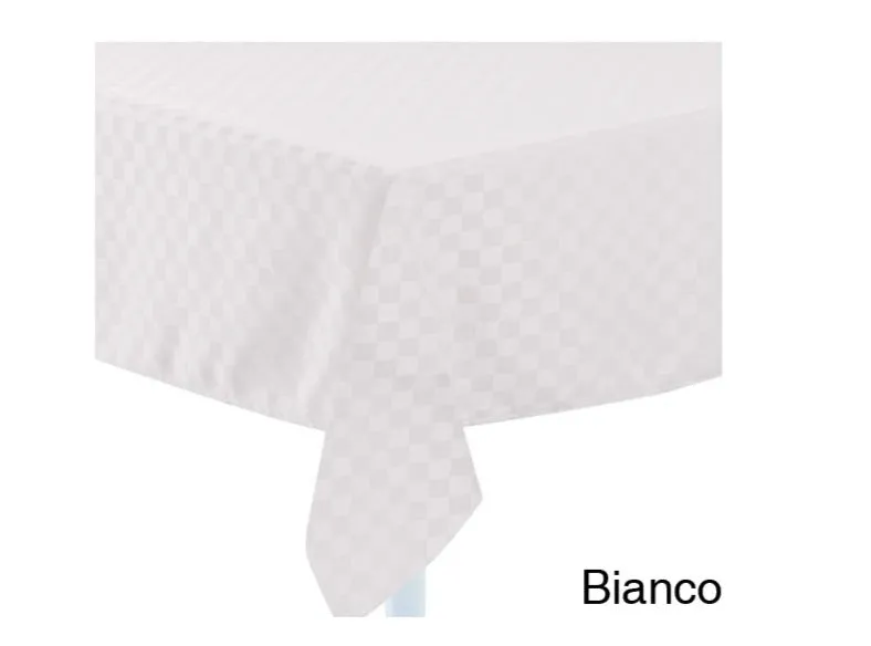 Preziosa Home Water-repellent Stain-resistant Tablecloth 140 x 360 Whi