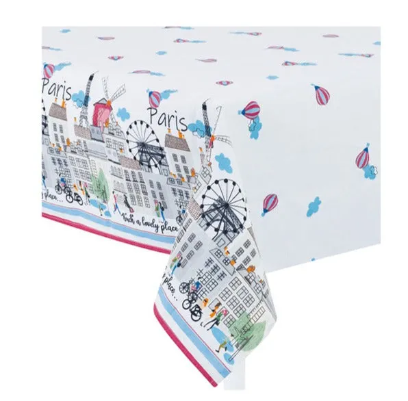 Preziosa Home Loneta Tablecloth 140 x 360 Cm Printed Lemons and Butter