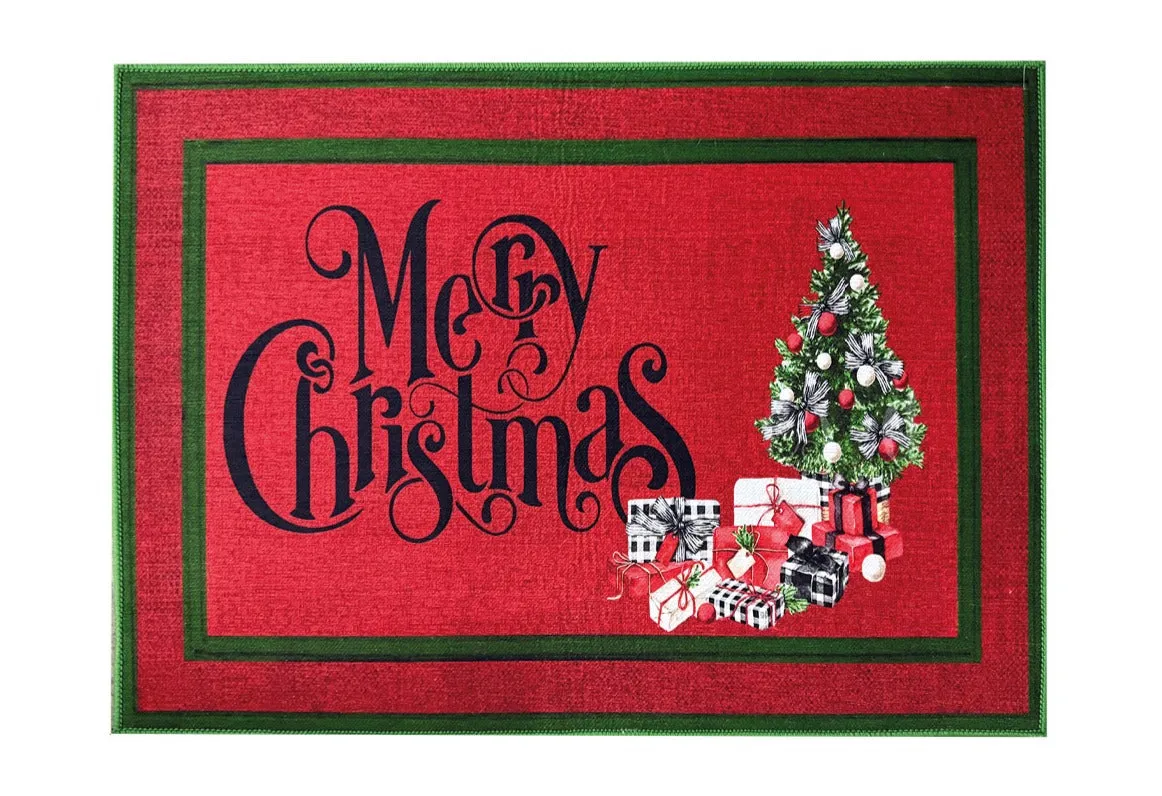 Preziosa Home Chenille Rug with Digital Print Non-Slip 55 x 80 Cm Mult