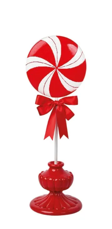 Precious Luxury Home Lollipop Christmas in Polyresin 16.6 x 16.6 x 43