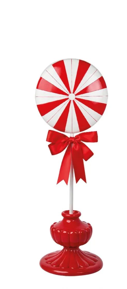 Precious Luxury Home Lollipop Christmas in Polyresin 25.8 x 23 x 71.3