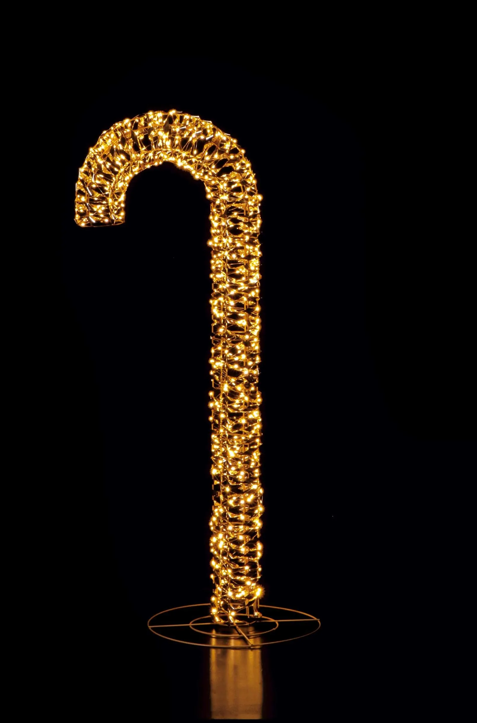 Italian Gift Stick Christmas 600 Led 34 x 35 x 100 Cm Gold