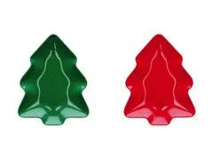 Italian Gift Christmas Tree Shape Melamine Bowl Ass. 18.5 x 24 H 2.5 C