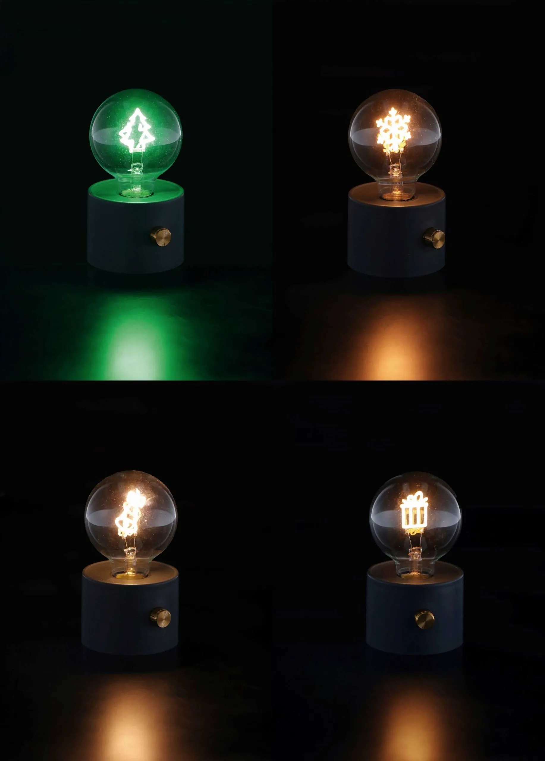 Italian Gift Led Lamp Christmas Decorations Assorted D 9 Cm H 16 Cm Mu