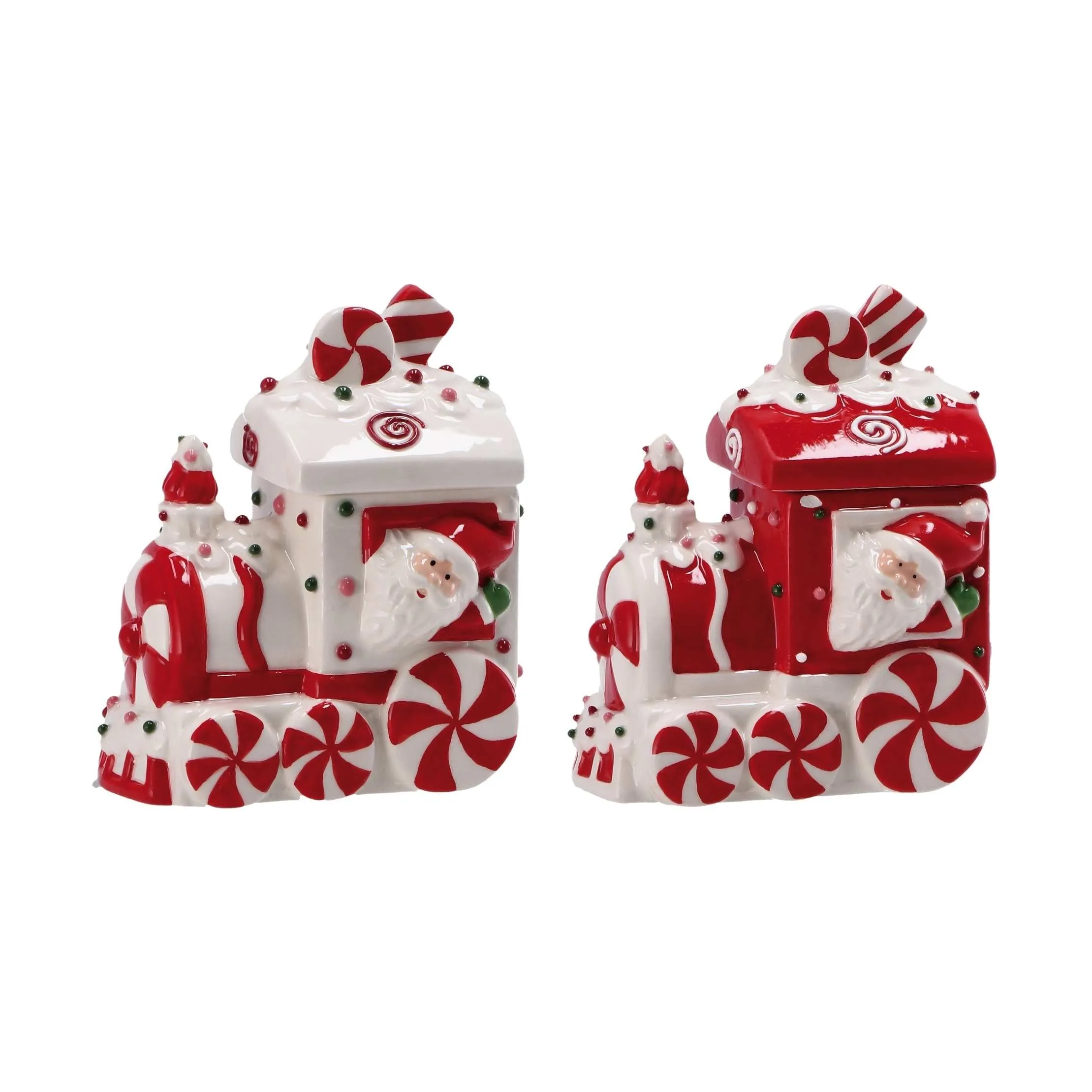 Italian Gift Box Christmas 10 x 7 Cm H 13 Cm Ceramic Assorted White Re