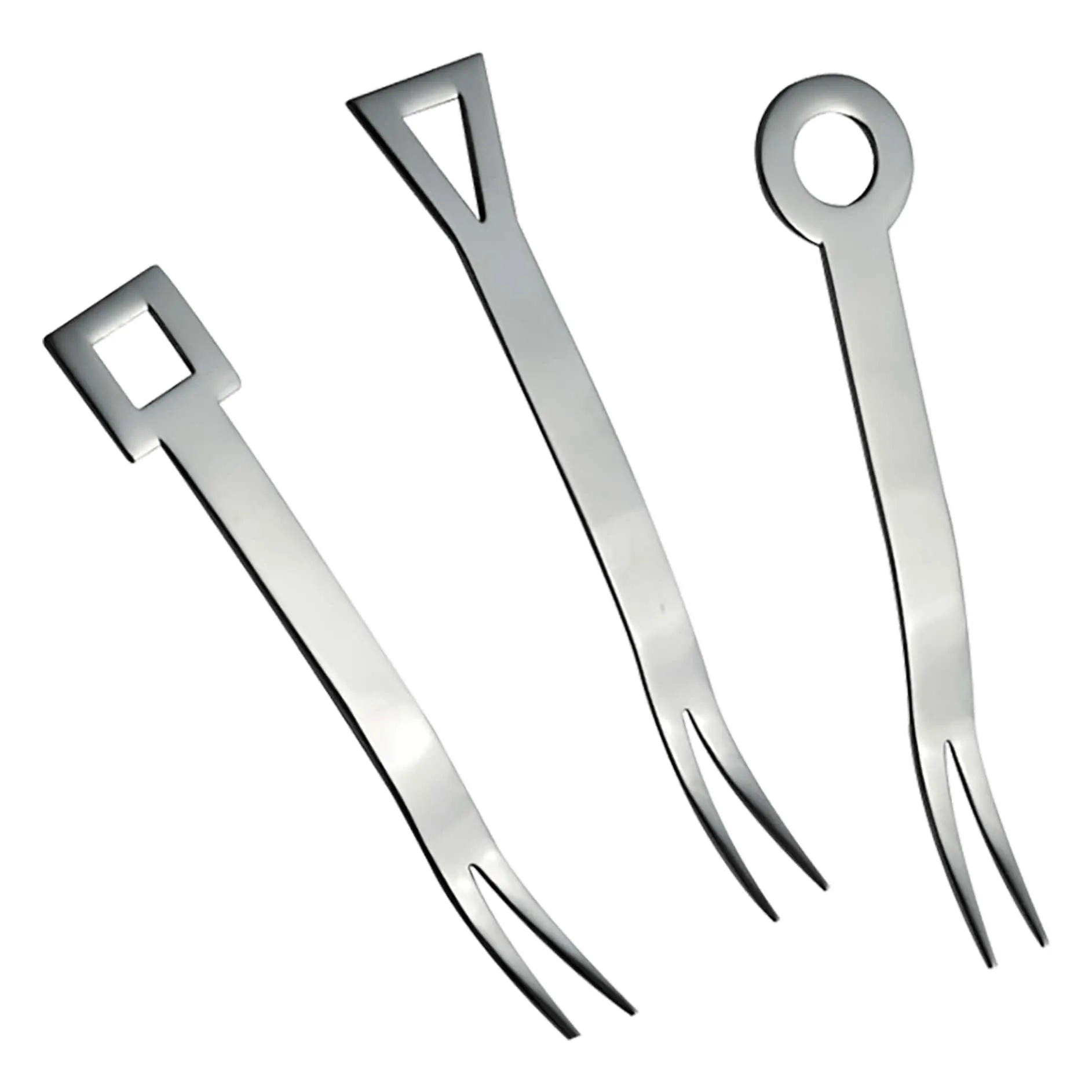 Salvinelli Appetizer Fork Geometric Model 119 Mm Steel 12 Pcs