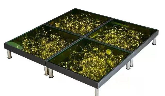 Silani Walkable Luminous Platform with MicroLed 60 x 60 x 18 Cm Warm L