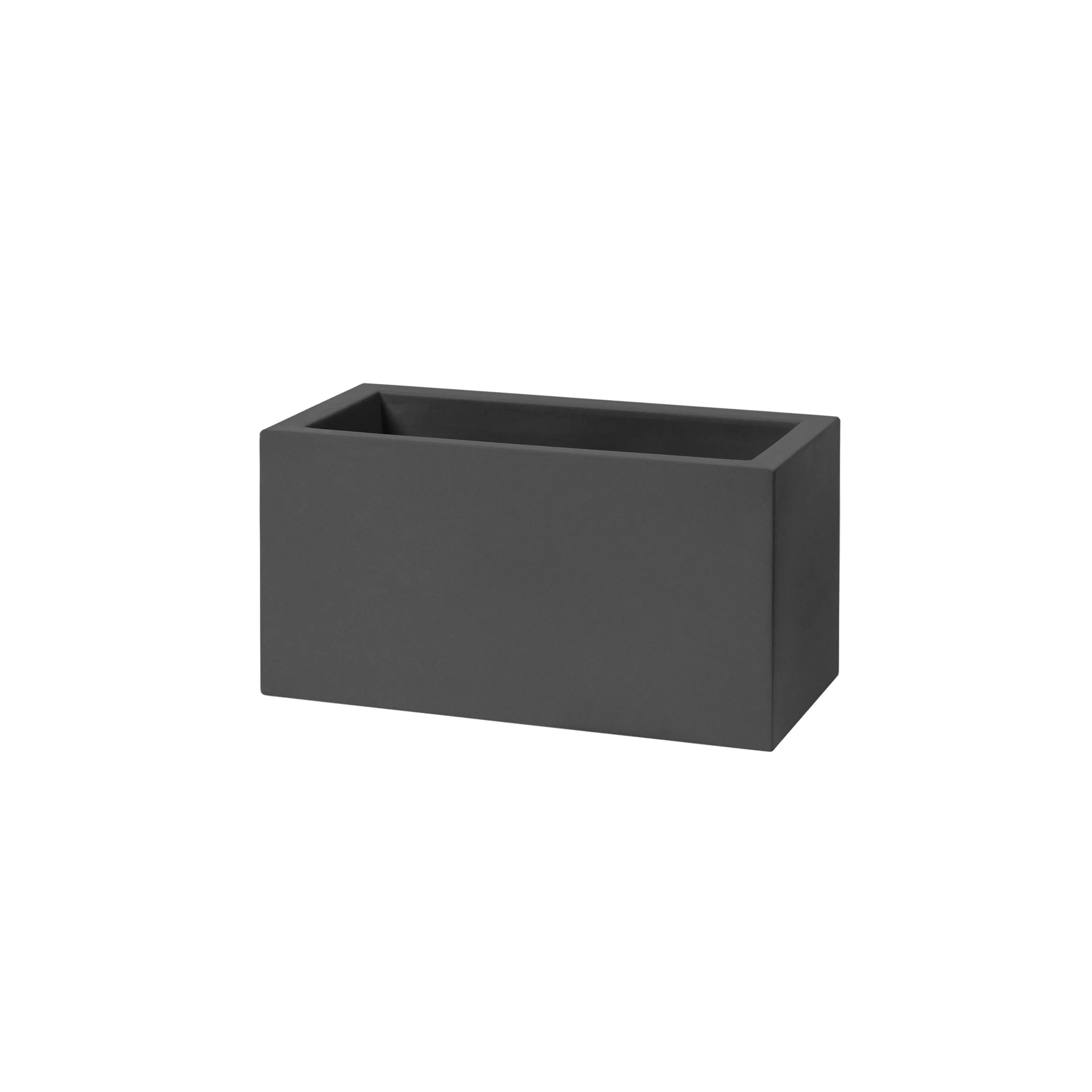 TeraPlast Crate Schio Planter 100 Cm Anthracite Resin