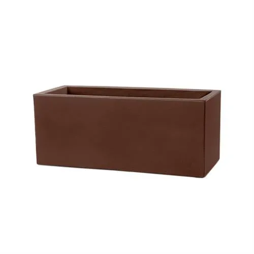 TeraPlast Crate Schio Planter 100 Cm Bronze Resin