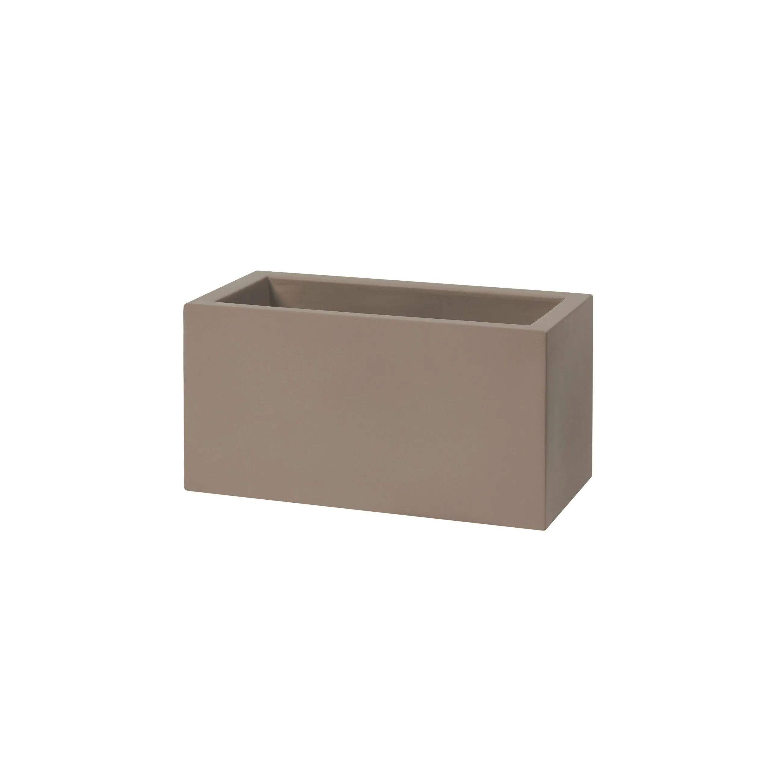 TeraPlast Cassa Schio Maxi Planter 80 Cm Cappuccino Resin