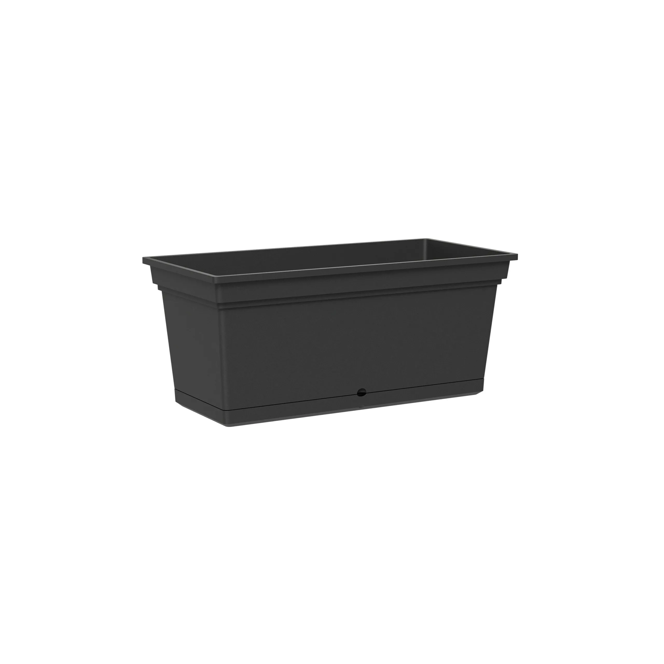 TeraPlast Aqua Planter 78 H 34 Cm 78.5 x 38.5 Cm Anthracite Resin