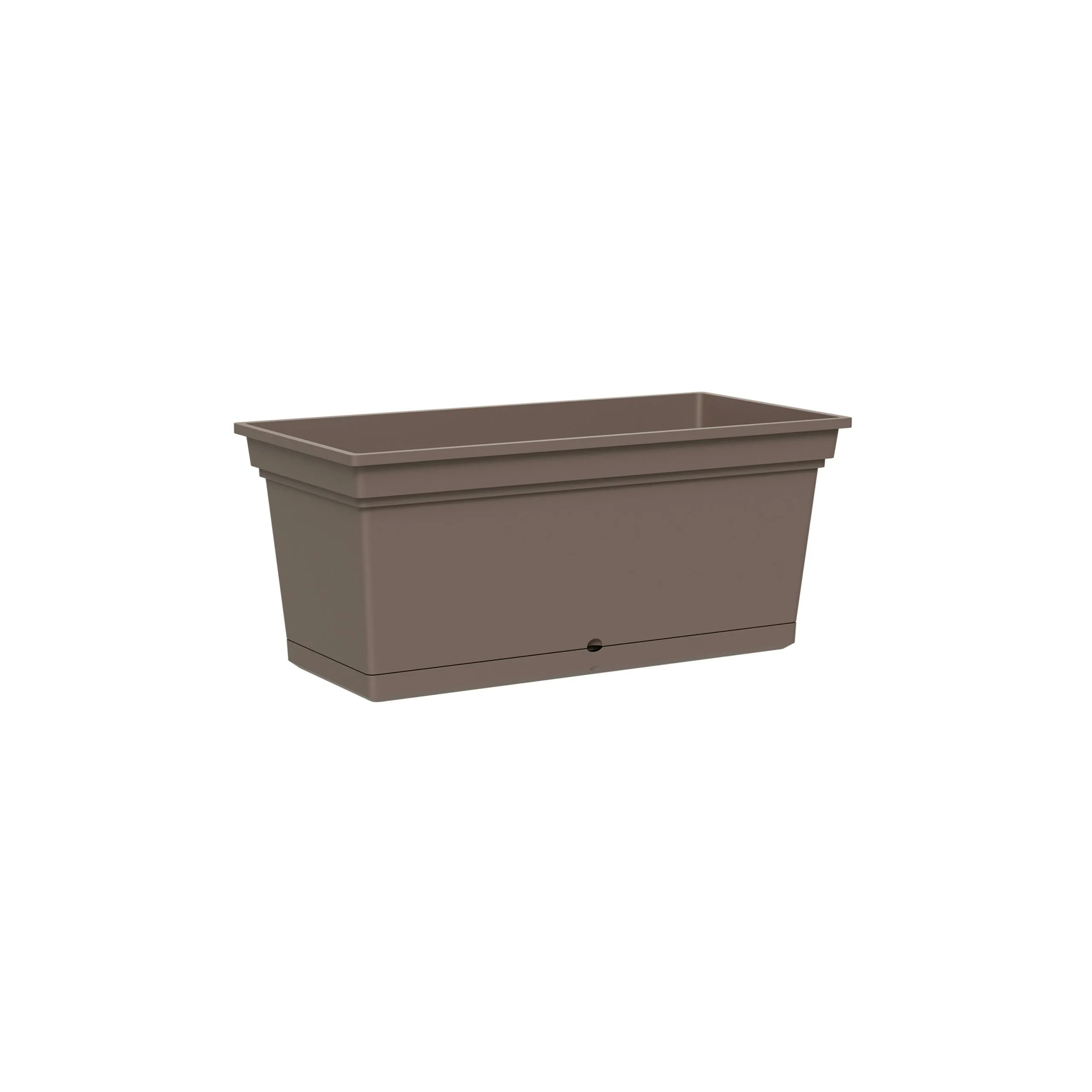 TeraPlast Aqua Planter 78 H 34 Cm 78.5 x 38.5 Cm Brown Resin